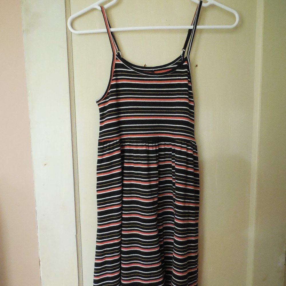 Striped Spaghetti Strap Dress